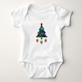 Christmas Tree and Presents Baby Bodysuit T Shirt