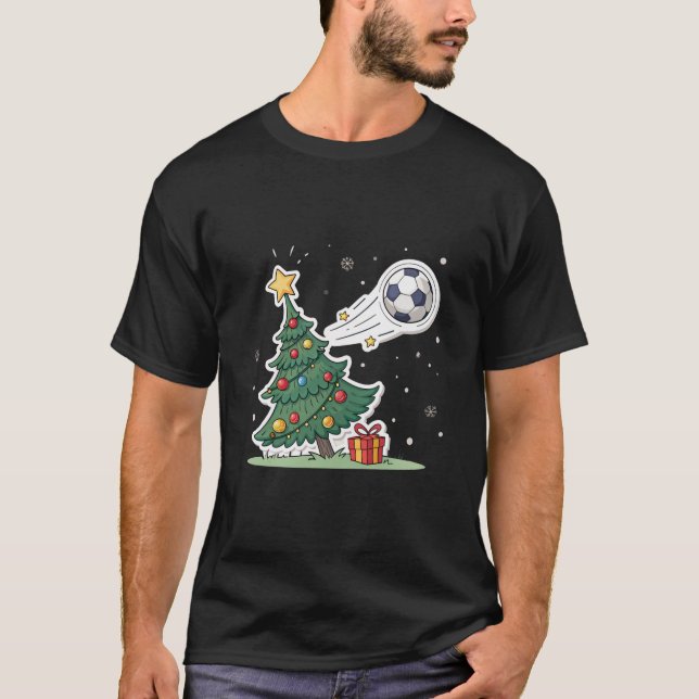 Christmas tree and soccer t shirt (Framsida)