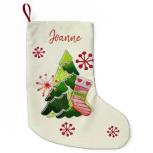 Christmas Tree and Stocking Whimsey