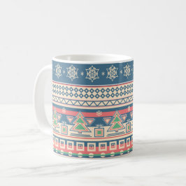 Christmas Tree Aztec Style - Unique Holiday Kaffemugg