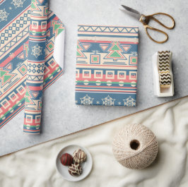 Christmas Tree Aztec Style - Unique Holiday Presentpapper