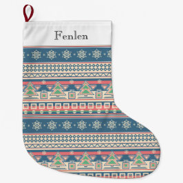 Christmas Tree Aztec Style - Unique Holiday Stor Julstrumpa