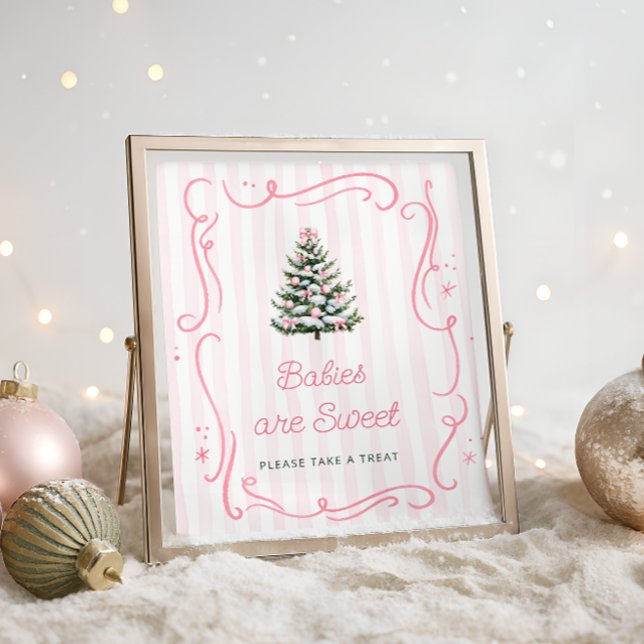 Christmas Tree Babies are Sweet Take a Treat Poster (Skapare uppladdad)