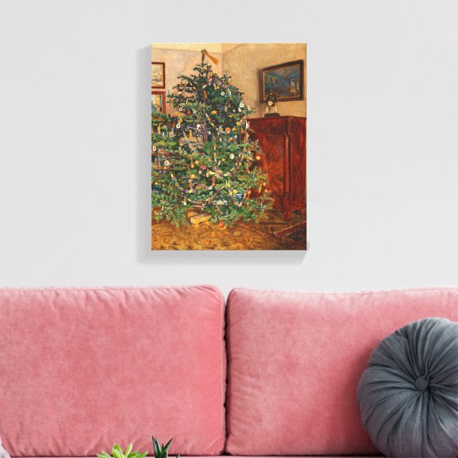 Christmas Tree C Müller Weihnachtsbaum 1914 Canvastryck (Insitu (Vardagsrum))