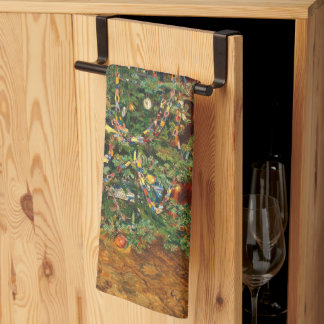 Christmas Tree C Müller Weihnachtsbaum 1914 Kökshandduk