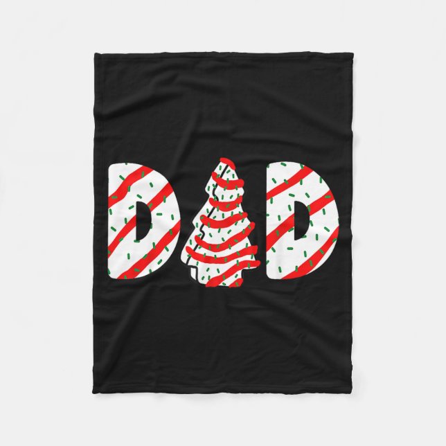 Christmas Tree Cake Matching Family Party Pajama D Fleecefilt (Framsidan)