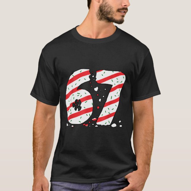 Christmas Tree Cakes 67 Meme Gen Alpha Slang Kids  T Shirt (Framsida)