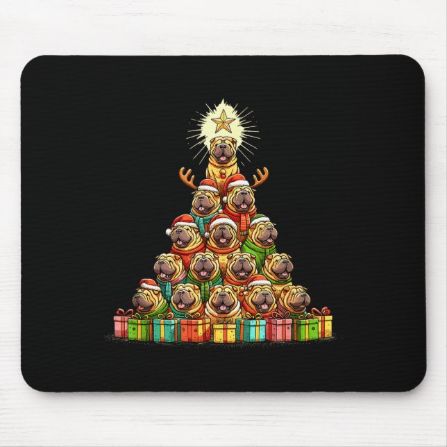 Christmas Tree Chinese Shar-pei Shar Pei  Musmatta (Framsidan)