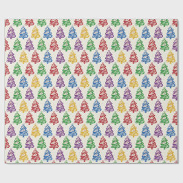 Christmas Tree Colourful Xmas Presentpapper