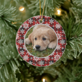 Christmas Tree Editable Pet Photo Decoration Julgransprydnad Keramik