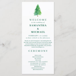 Christmas Tree | Elegant Wedding Holiday Ceremony Meny