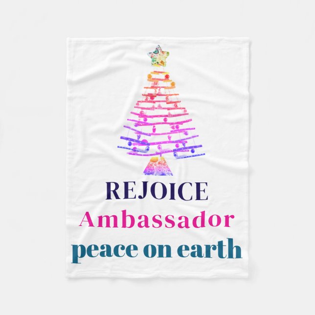 Christmas Tree Fleecefilt (Framsidan)