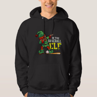 Christmas tree funny baseball elf apparel hoodie