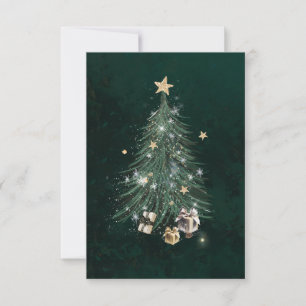 Christmas Tree - God Jul Tack Kort