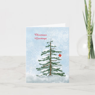 Christmas Tree Greeting Card Kort