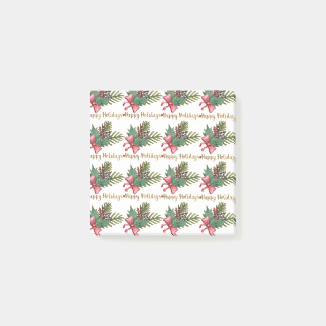 Christmas Tree Handprint Art Post-it Block (Framsida)