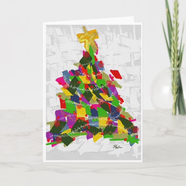 Christmas tree  helgkort (Framsida)