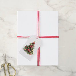 Christmas Tree Holiday XMas Presentetikett