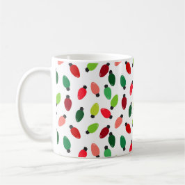 Christmas Tree Lights Printed Coffee Cup Mug Kaffemugg