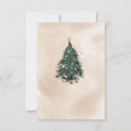 Christmas Tree Luxury Greeting Card Tack Kort