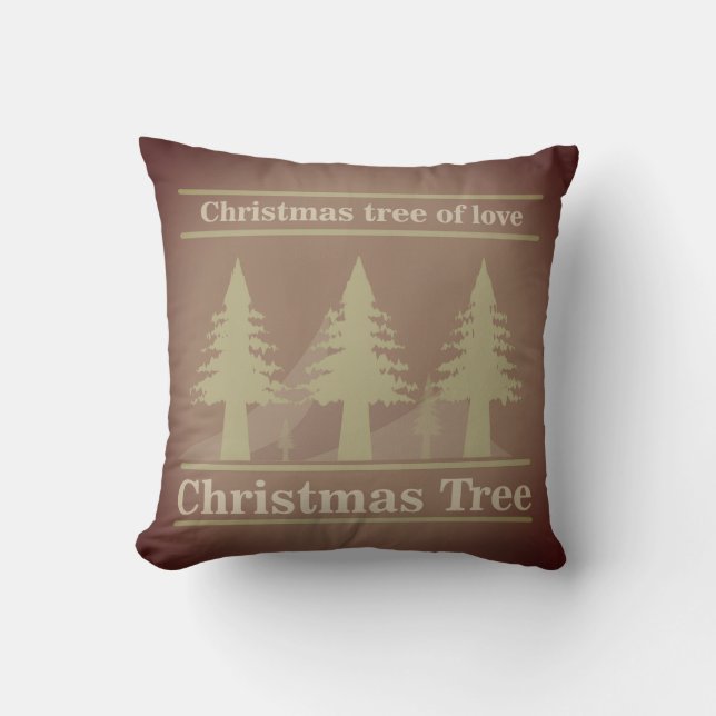 christmas tree of love Throw Pillow Kudde (Framsida)