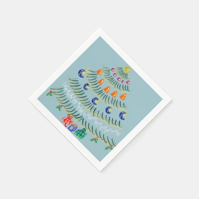 Christmas tree pappersservett (Hörn)