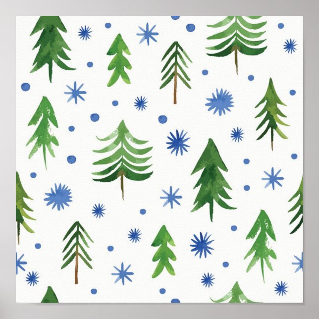 Christmas tree pattern poster (Framsidan)