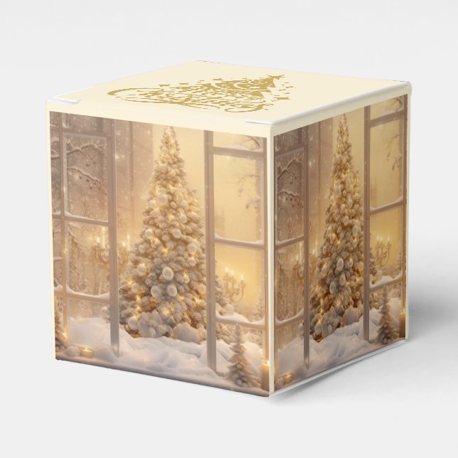 Christmas Tree Photo Favor Gift Box Presentaskar (Framsidan Sidan)