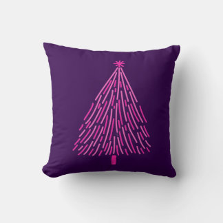 Christmas tree pink kudde