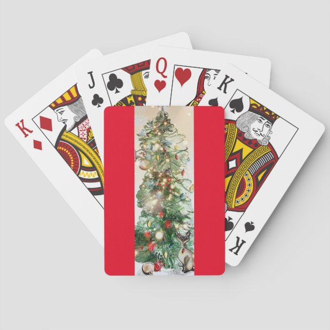 Christmas Tree Playing Cards Casinokort (Baksidan)