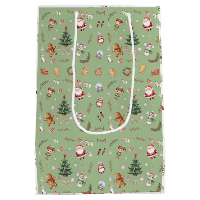 Christmas Tree Santa cute character holiday design (Baksidan)