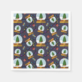 Christmas Tree Snow Globes Pappersservett