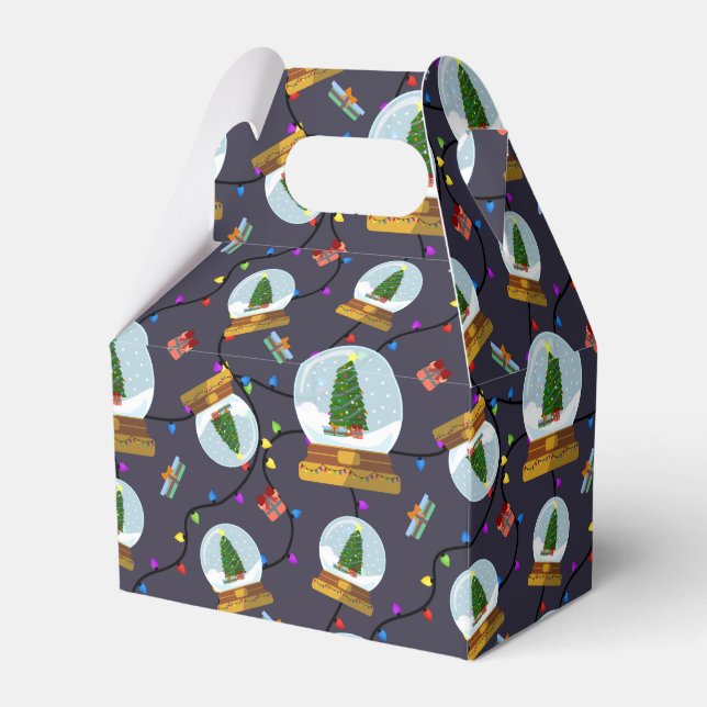 Christmas Tree Snow Globes Presentaskar (Framsidan Sidan)