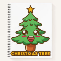 Christmas Tree Spiral Notebook