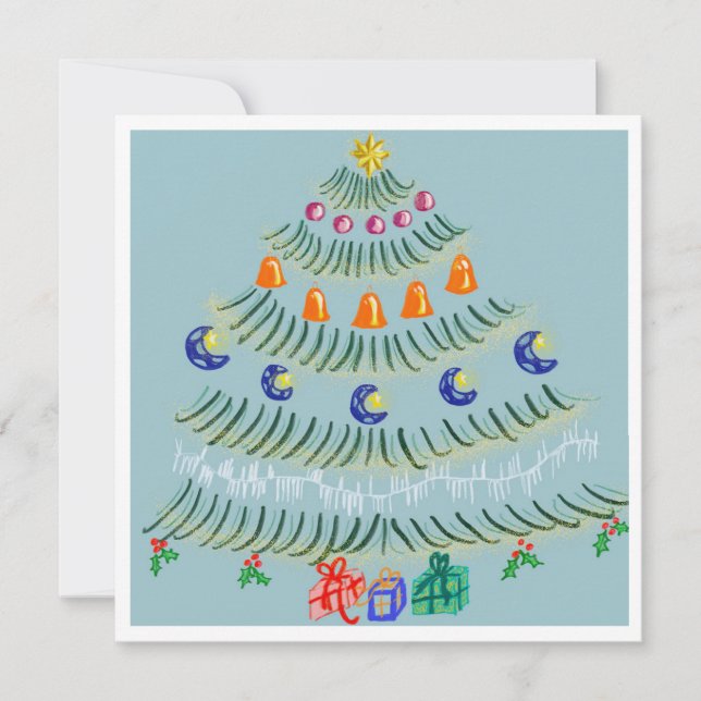 Christmas tree tack kort (Framsida)