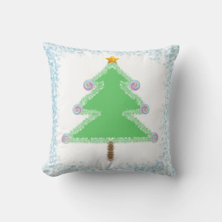 Christmas Tree Throw Cushion Kudde