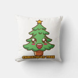 Christmas Tree Throw Pillow Kudde