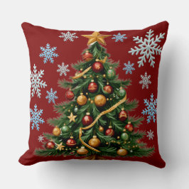 Christmas Tree Throw Pillow Kudde