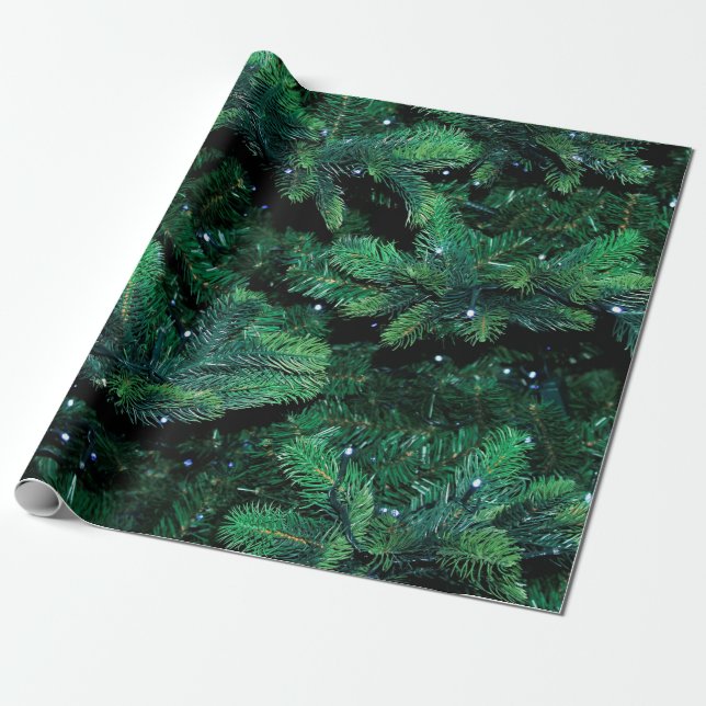 Christmas tree twigs sapling pine presentpapper (Utrullad)