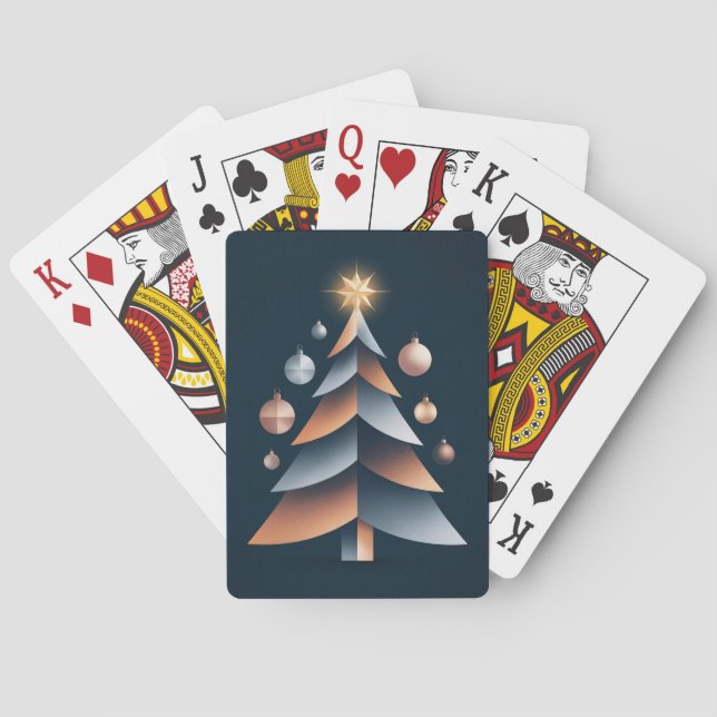 Christmas Tree Vector Card Deck Casinokort (Baksidan)