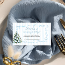 Christmas Tree Winter How Big Is Mommy's Belly Tilläggskort