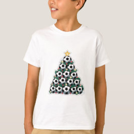 Christmas Tree with Soccer Balls T Shirt