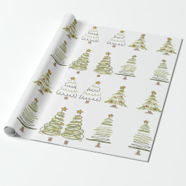 CHRISTMAS TREE WRAPPING PAPER PRESENTPAPPER