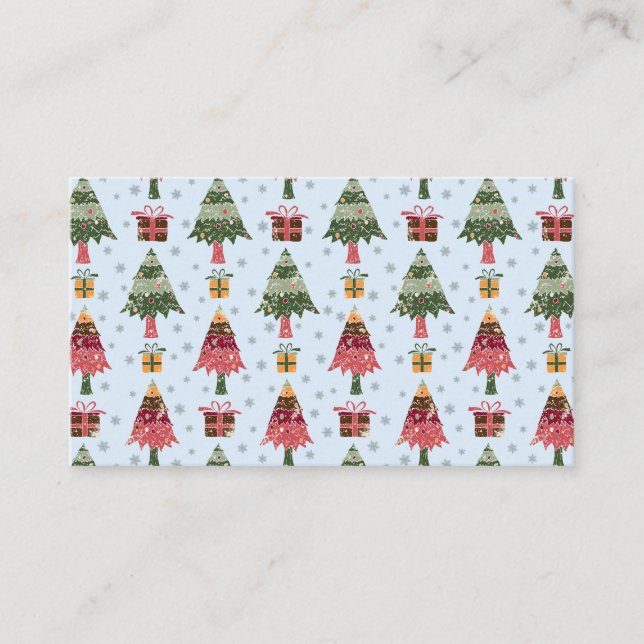 Christmas Trees 2 Visitkort (Framsida)