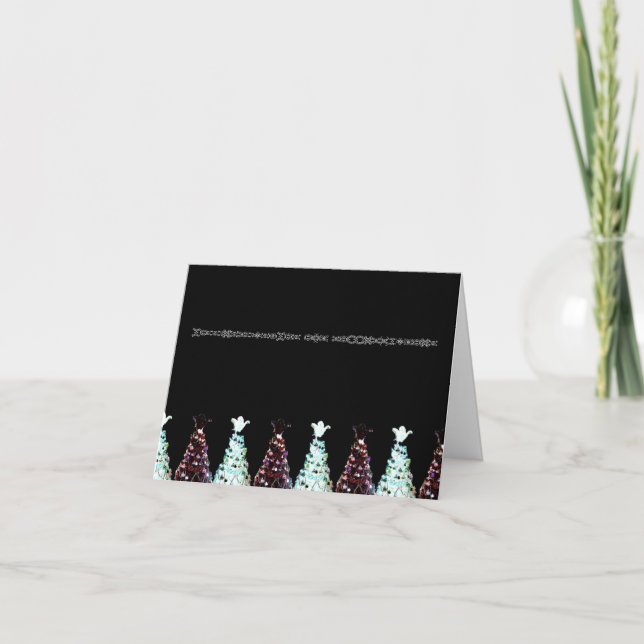 Christmas Trees Card Helgkort (Framsida)