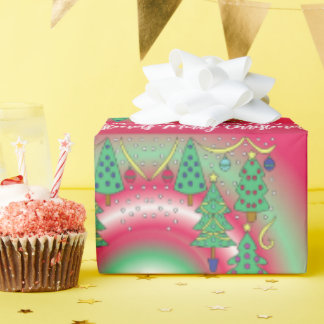 Christmas Trees Wrapping Paper Presentpapper