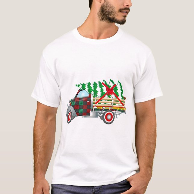 Christmas Truck T Shirt (Framsida)