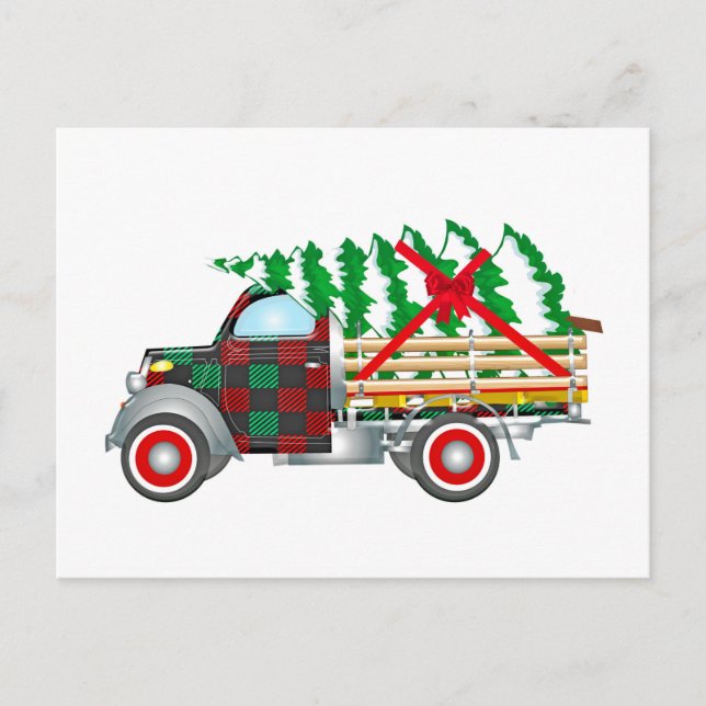 Christmas Truck Vykort (Framsida)