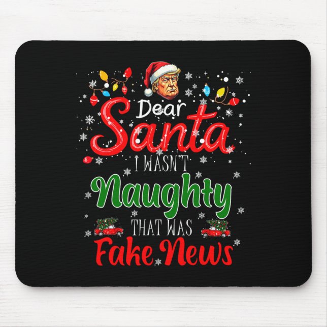 Christmas Trump Dear Santa Fake News Funny Xmas Me Musmatta (Framsidan)
