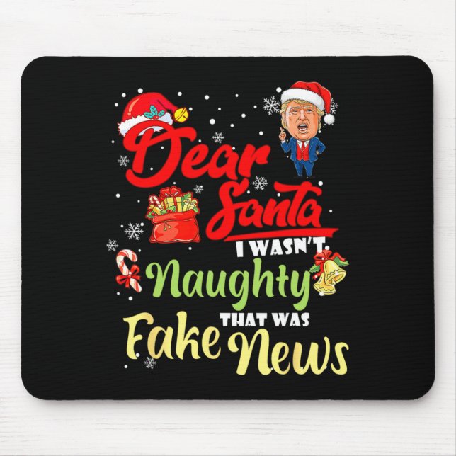 Christmas Trump Dear Santa Fake News Funny Xmas Me Musmatta (Framsidan)